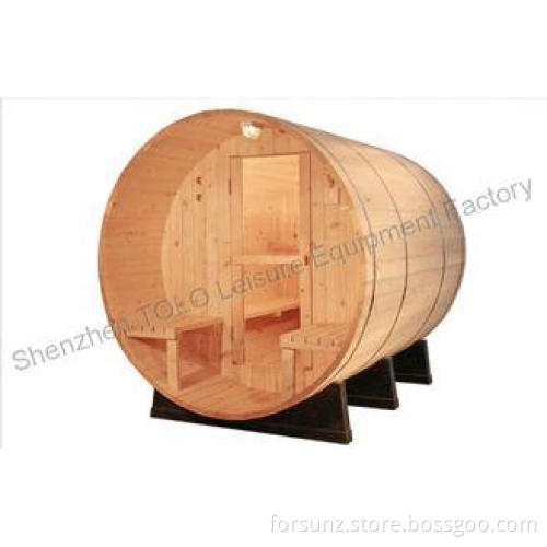 Electric barrel sauna cabins with solid wood for outdoor /